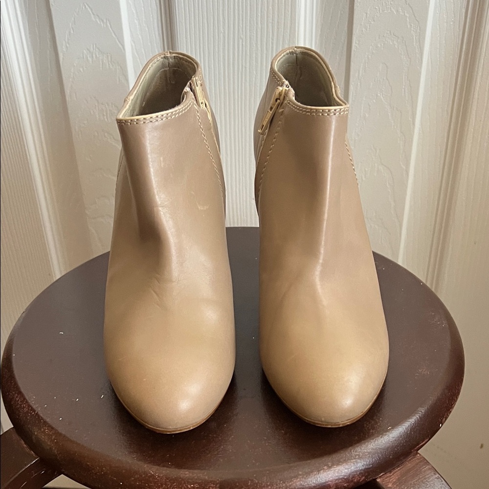 J. Crew Classic Beige Ankle Booties